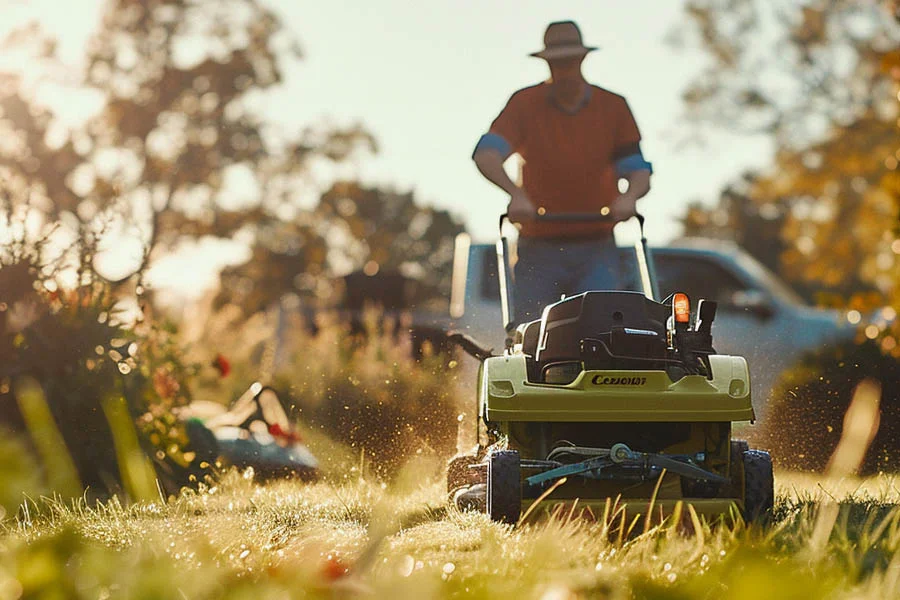 battery push lawn mower